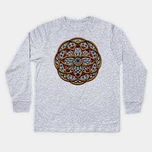 Geometric Mandala Kids Long Sleeve T-Shirt